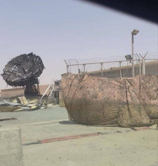First Images Show U.S. Satellite Terminal Destroyed in Iran Strike on Al-Udeid 14 img 1061 2 1