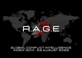 RAGE X Global Conflict Intelligence Index (GCII) - 23 AUGUST 2025