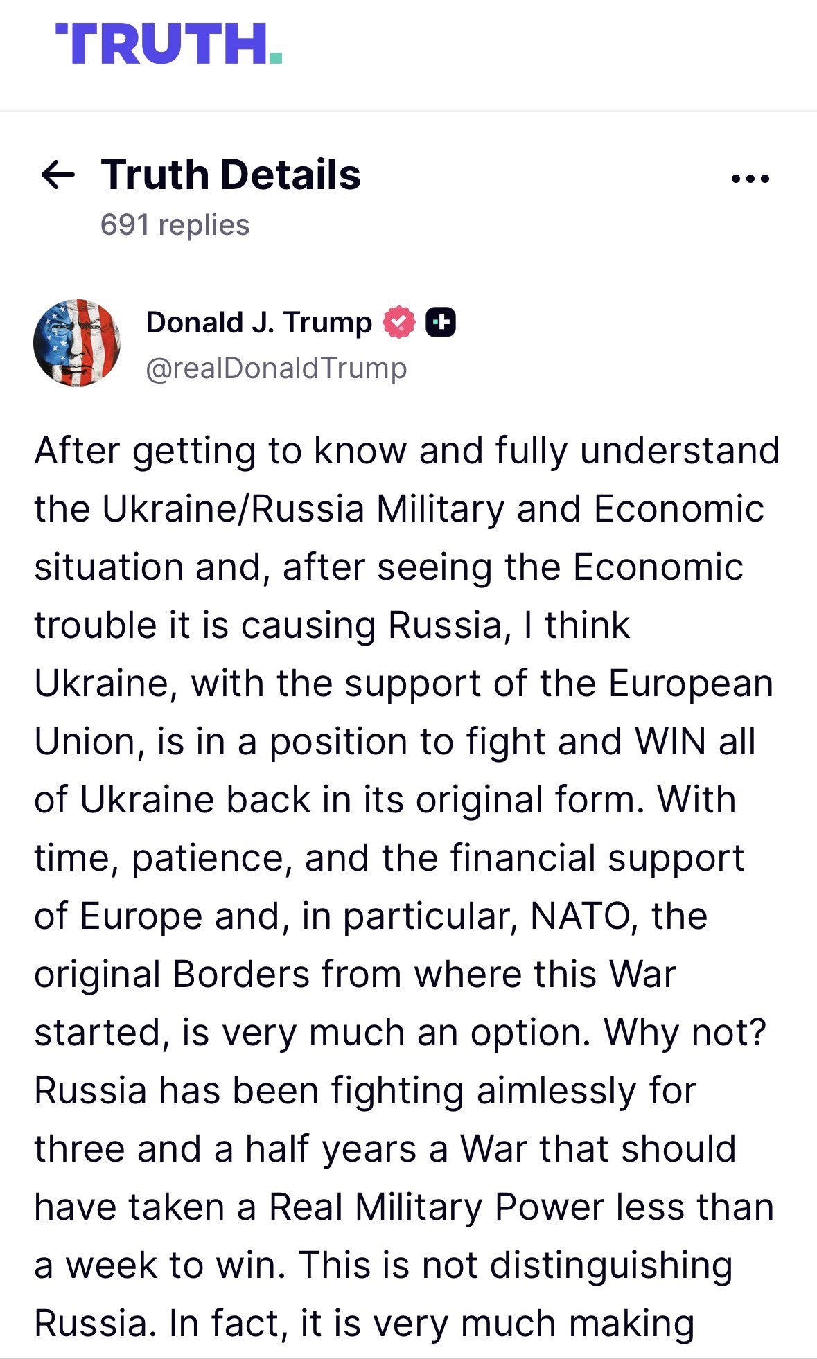 Trump Says Ukraine Can Win War, Calls Russia a "Paper Tiger" 15 img 5983