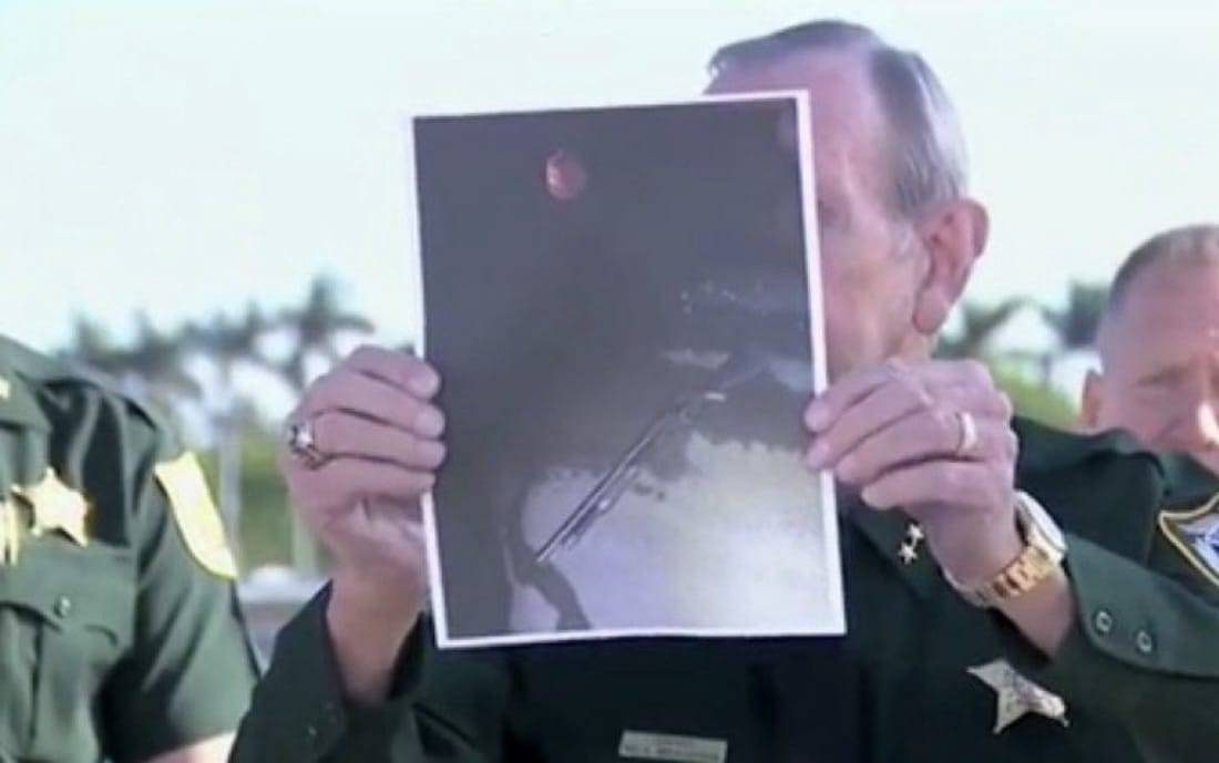 Authorities in Palm Beach County unveiled a photo of the shotgun linked to the man shot dead in an apparent failed attempt to target Trump at Mar-a-Lago.