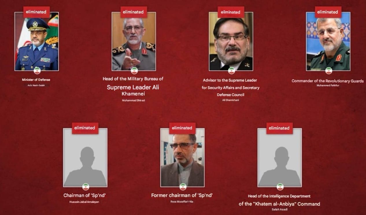 IDF Confirms Elimination of Khamenei and Entire Iranian Military Leadership 15 img 7032