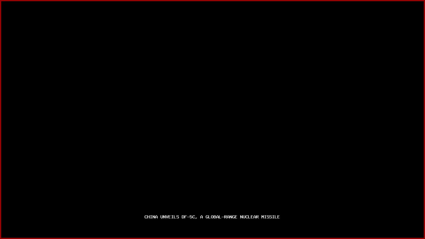 China Unveils DF-5C, a Global-Range Nuclear Missile