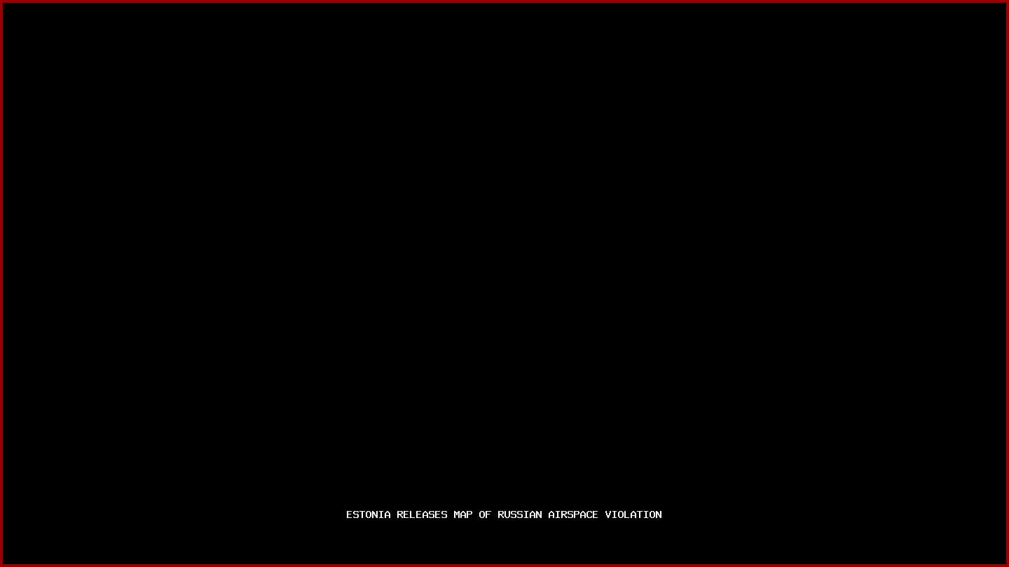 Estonia Releases Map of Russian Airspace Violation