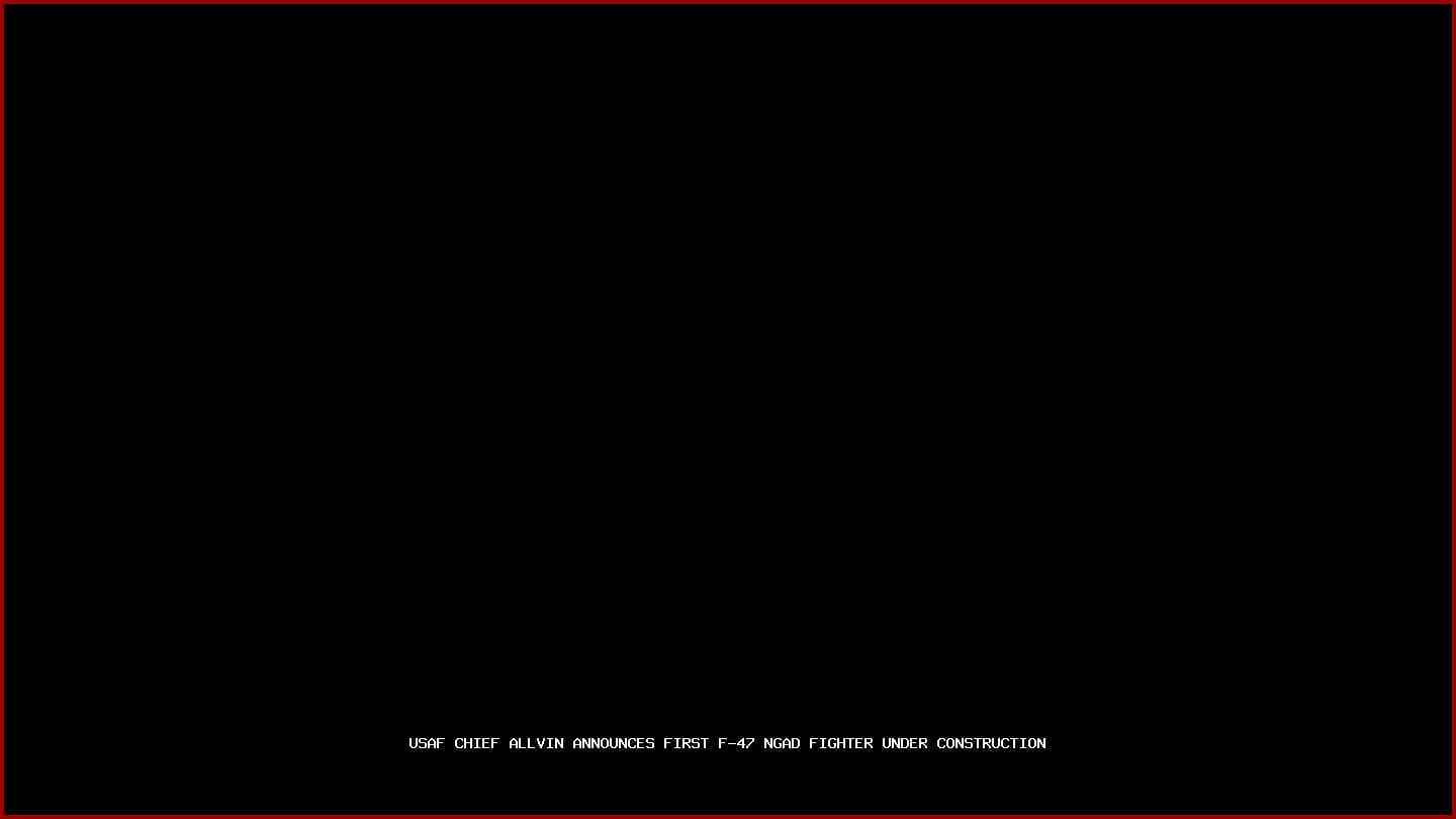 USAF Chief Allvin Announces First F-47 NGAD Fighter Under Construction