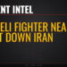 Israeli Fighter Nearly Shot Down Iran