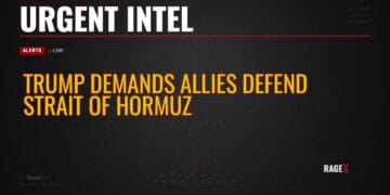 Trump Demands Allies Defend Strait Of Hormuz