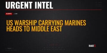 US Warship Carrying Marines Heads to Middle East