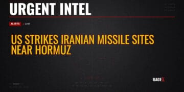 US Strikes Iranian Missile Sites Near Hormuz