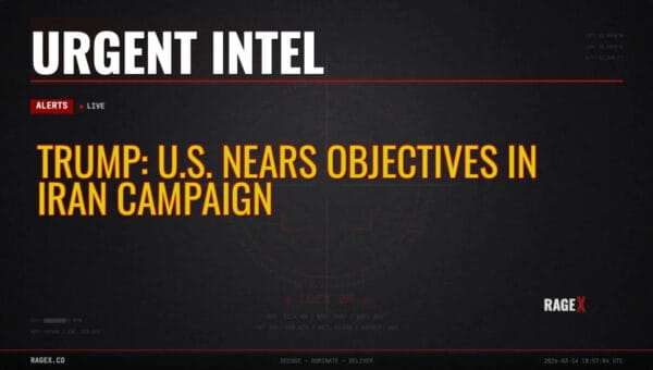 Trump: U.S. Nears Objectives in Iran Campaign