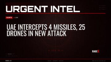 UAE Intercepts 4 Missiles, 25 Drones in New Attack