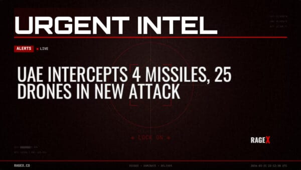 UAE Intercepts 4 Missiles, 25 Drones in New Attack