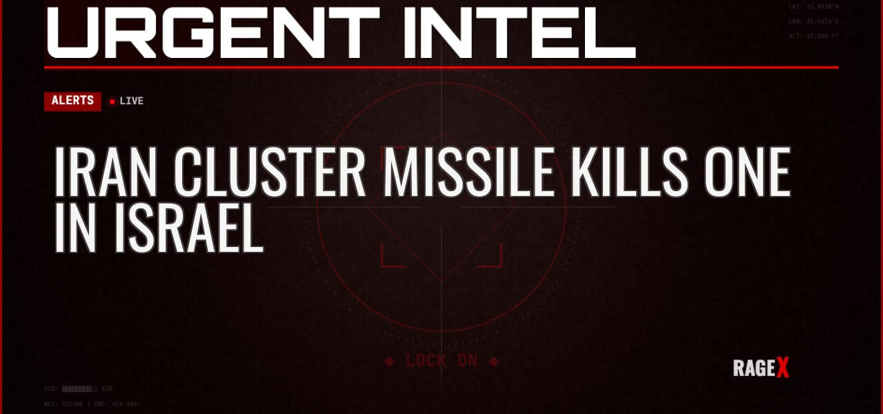 Iran Cluster Missile Kills One in Israel