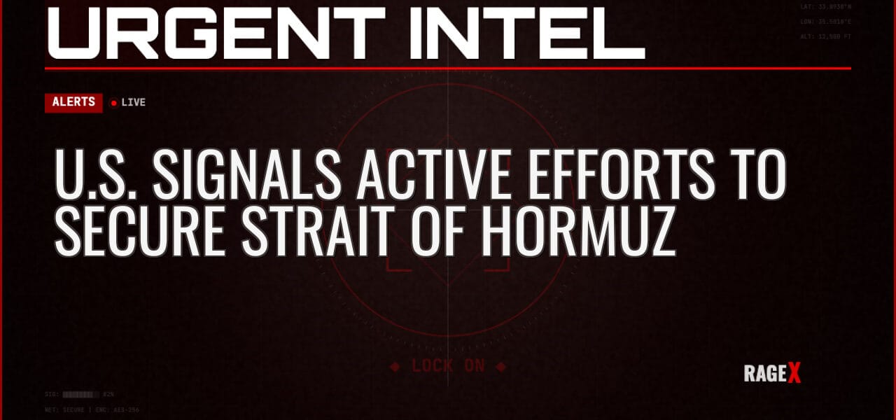 U.S. Signals Active Efforts to Secure Strait of Hormuz