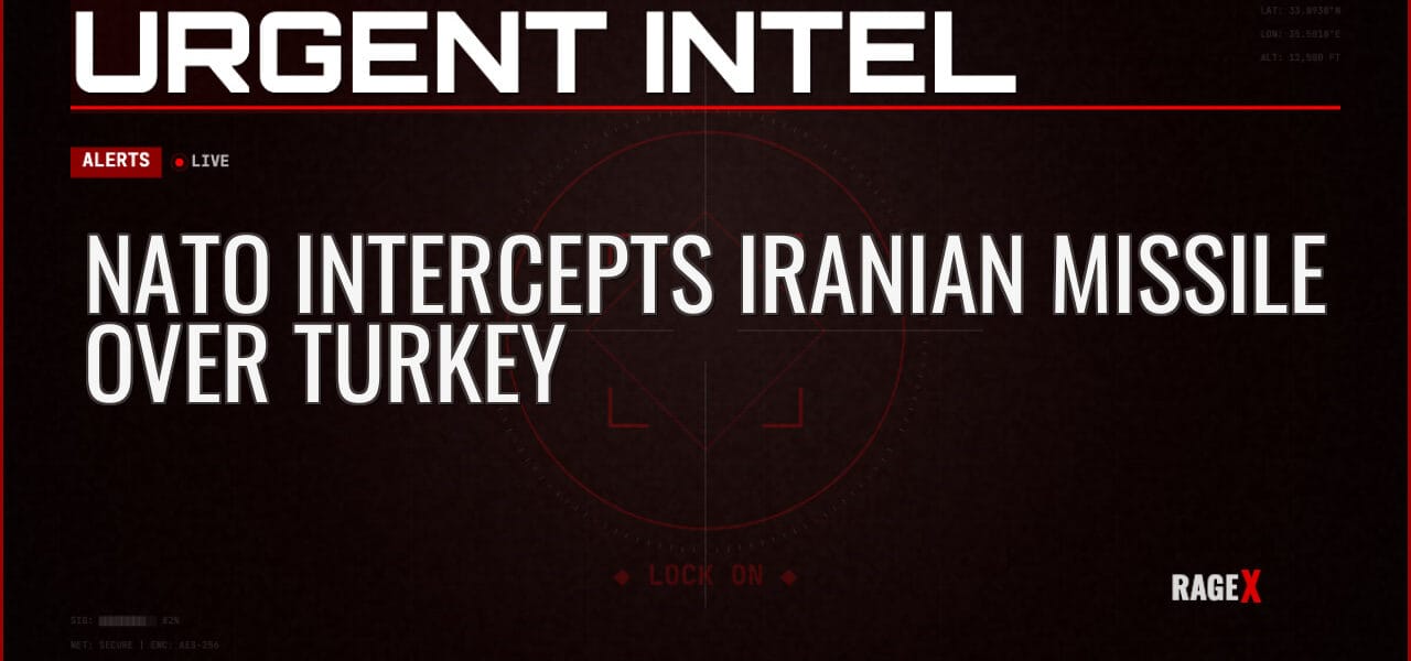NATO Intercepts Iranian Missile Over Turkey