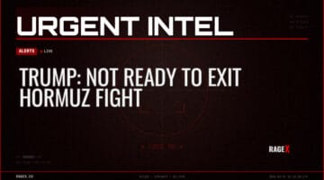 Trump: Not Ready to Exit Hormuz Fight