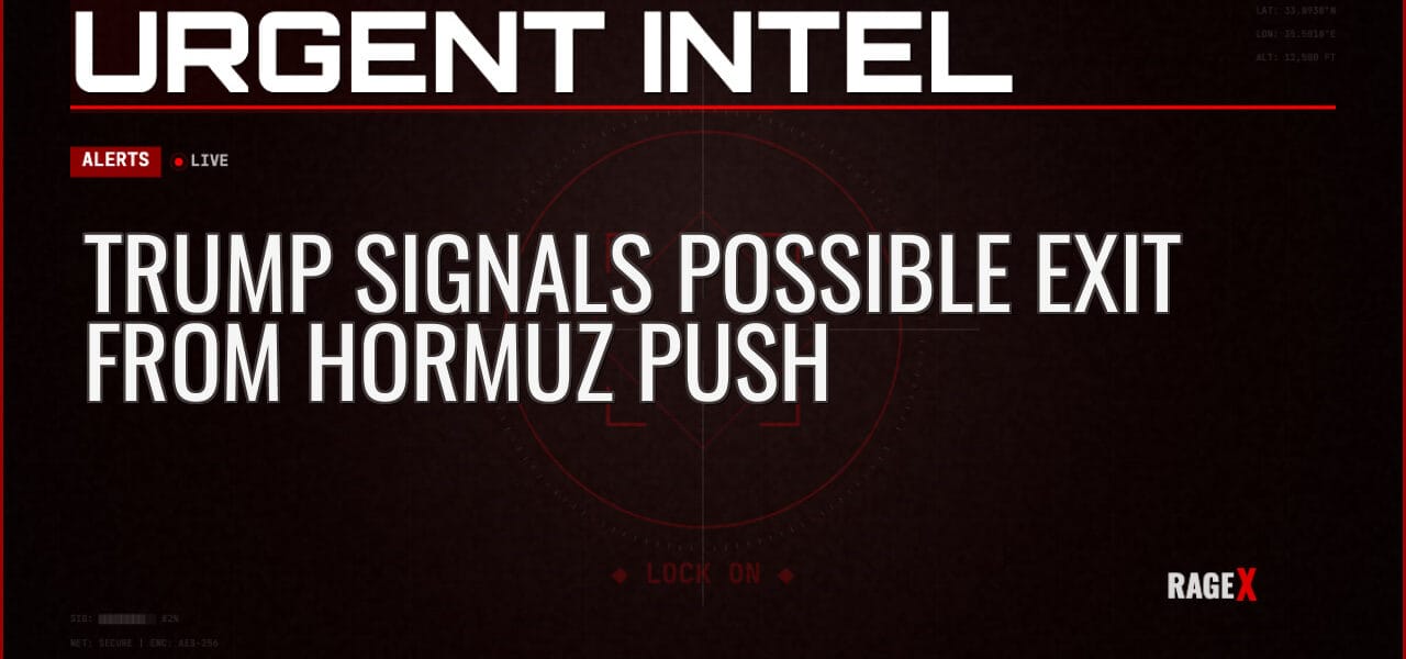 Trump Signals Possible Exit from Hormuz Push