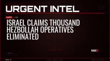 Israel Claims Thousand Hezbollah Operatives Eliminated — Alerts — RAGE X Intelligence