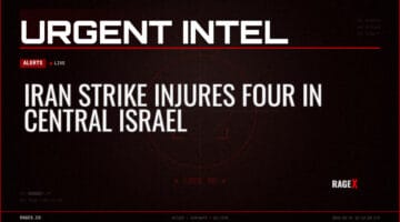 Iran Strike Injures Four in Central Israel — Alerts — RAGE X Intelligence