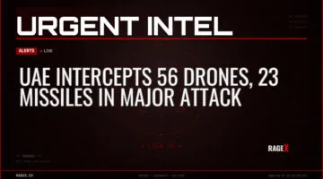 UAE Intercepts 56 Drones, 23 Missiles in Major Attack — Alerts — RAGE X Intelligence