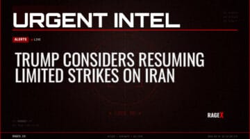 Trump Considers Resuming Limited Strikes on Iran — Intelligence — RAGE X Intelligence